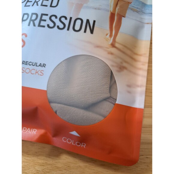 Lemon Hero Health Open Toe Zippered Compression Socks 20-30 mmHg Nude Beige 5XL - Picture 9 of 9